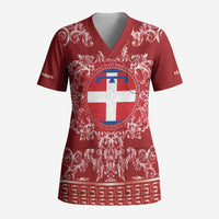 Personalized Italy Piedmont Scrub Top Baroque Motif