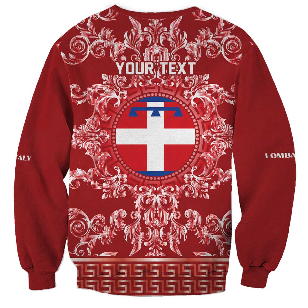 Personalized Italy Piedmont Sweatshirt Baroque Motif