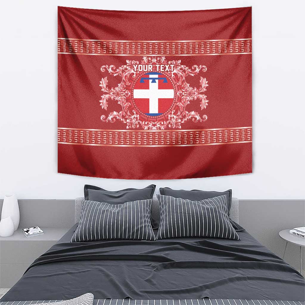 Personalized Italy Piedmont Tapestry Baroque Motif