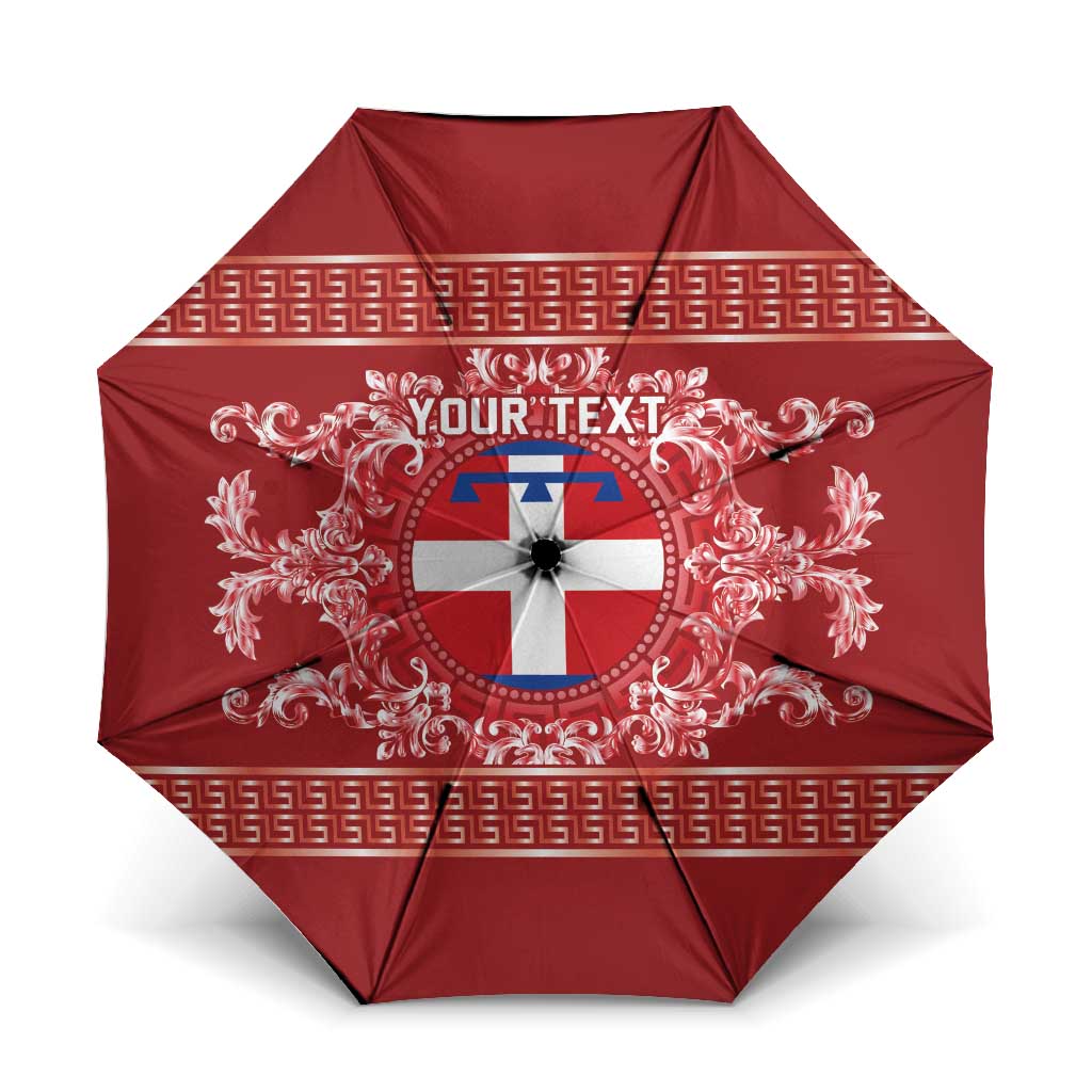 Personalized Italy Piedmont Umbrella Baroque Motif