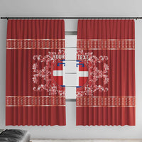 Personalized Italy Piedmont Window Curtain Baroque Motif