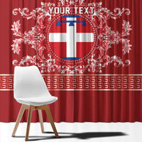 Personalized Italy Piedmont Window Curtain Baroque Motif