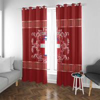 Personalized Italy Piedmont Window Curtain Baroque Motif