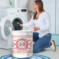 Personalized Italy Sardinia Laundry Basket Baroque Motif