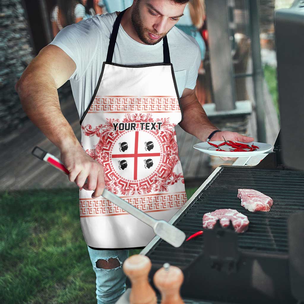 Personalized Italy Sardinia Apron Baroque Motif