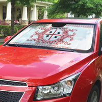 Personalized Italy Sardinia Auto Sun Shade Baroque Motif