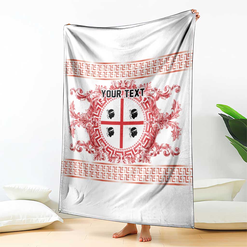 Personalized Italy Sardinia Blanket Baroque Motif