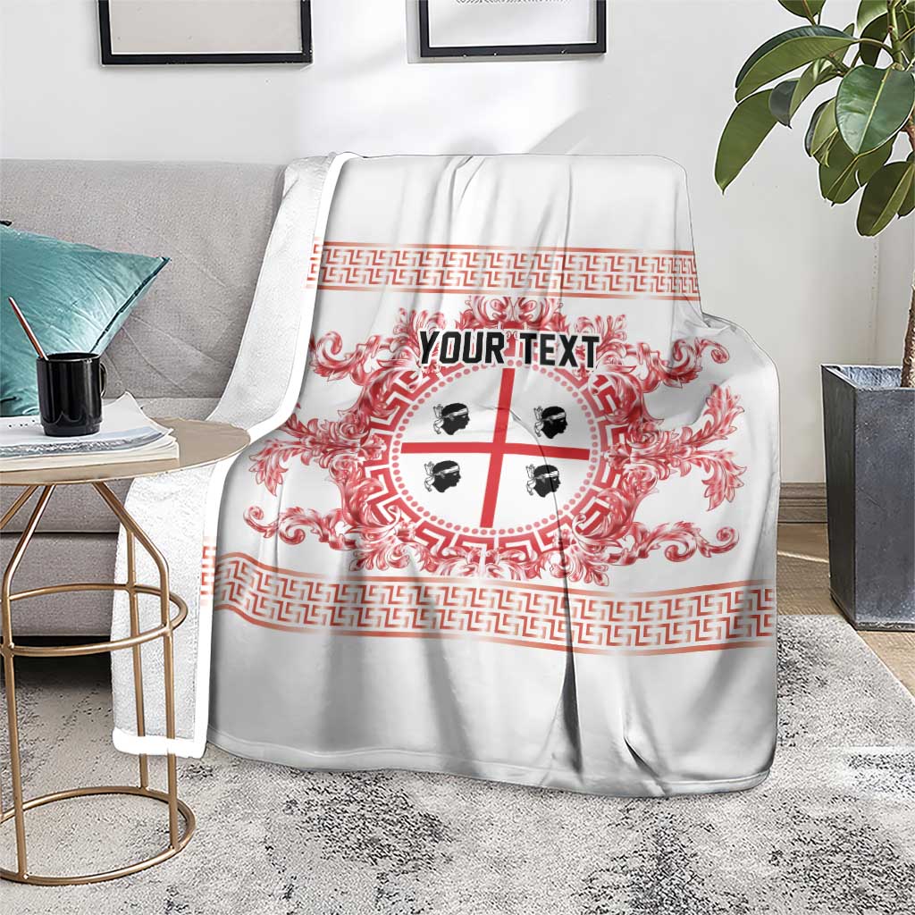Personalized Italy Sardinia Blanket Baroque Motif