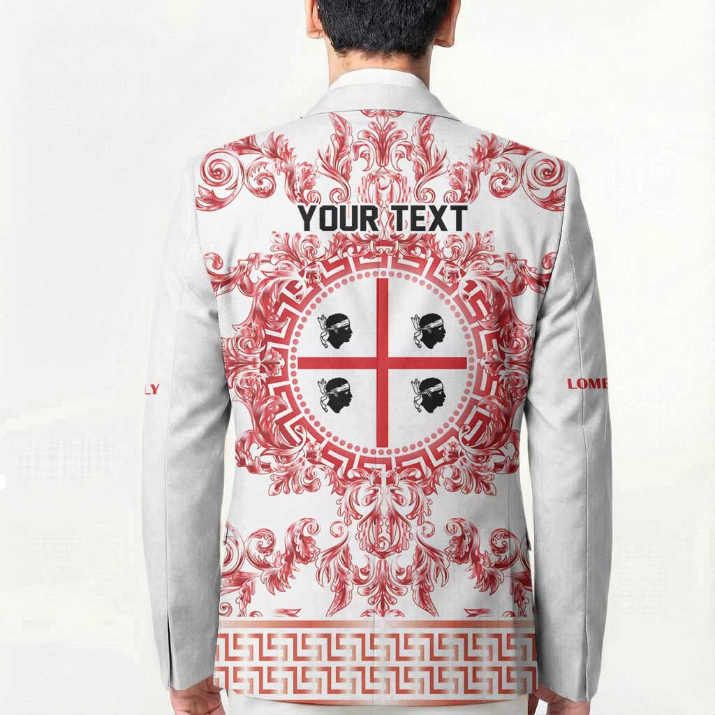 Personalized Italy Sardinia Blazer Baroque Motif