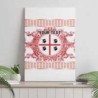 Personalized Italy Sardinia Canvas Wall Art Baroque Motif