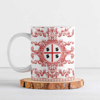 Personalized Italy Sardinia Ceramic Mug Baroque Motif