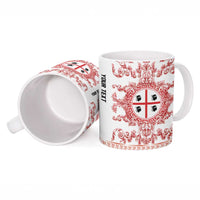 Personalized Italy Sardinia Ceramic Mug Baroque Motif