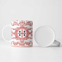 Personalized Italy Sardinia Ceramic Mug Baroque Motif