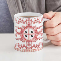 Personalized Italy Sardinia Ceramic Mug Baroque Motif