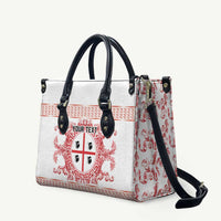 Personalized Italy Sardinia Leather Bag Baroque Motif