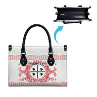 Personalized Italy Sardinia Leather Bag Baroque Motif