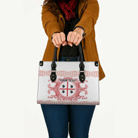 Personalized Italy Sardinia Leather Bag Baroque Motif