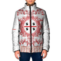Personalized Italy Sardinia Padded Jacket Baroque Motif
