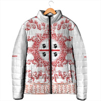 Personalized Italy Sardinia Padded Jacket Baroque Motif