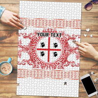 Personalized Italy Sardinia Puzzle Baroque Motif