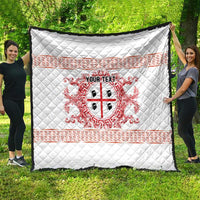 Personalized Italy Sardinia Quilt Baroque Motif