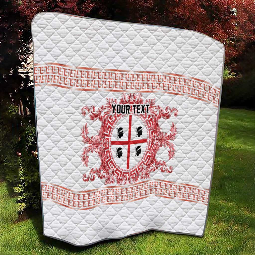 Personalized Italy Sardinia Quilt Baroque Motif