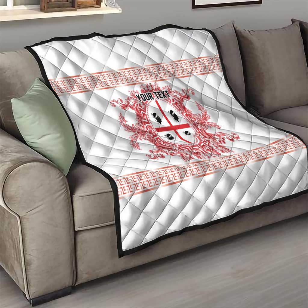 Personalized Italy Sardinia Quilt Baroque Motif