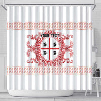 Personalized Italy Sardinia Shower Curtain Baroque Motif