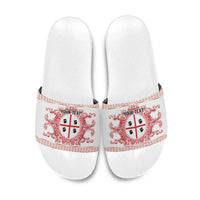 Personalized Italy Sardinia Slide Sandals Baroque Motif