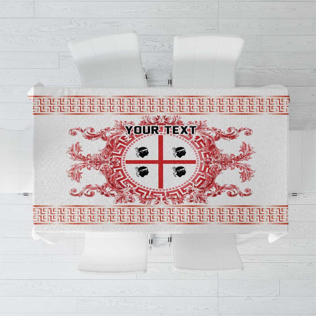 Personalized Italy Sardinia Tablecloth Baroque Motif