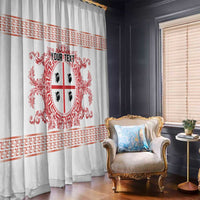 Personalized Italy Sardinia Window Curtain Baroque Motif