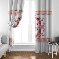 Personalized Italy Sardinia Window Curtain Baroque Motif