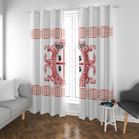 Personalized Italy Sardinia Window Curtain Baroque Motif