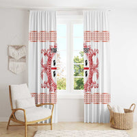 Personalized Italy Sardinia Window Curtain Baroque Motif