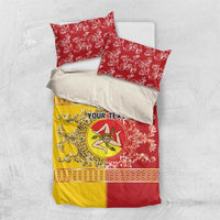 Personalized Italy Sicily Bedding Set Baroque Motif