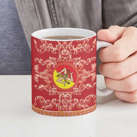 Personalized Italy Sicily Ceramic Mug Baroque Motif