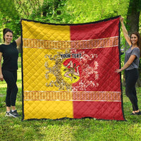 Personalized Italy Sicily Quilt Baroque Motif