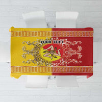 Personalized Italy Sicily Tablecloth Baroque Motif