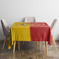 Personalized Italy Sicily Tablecloth Baroque Motif