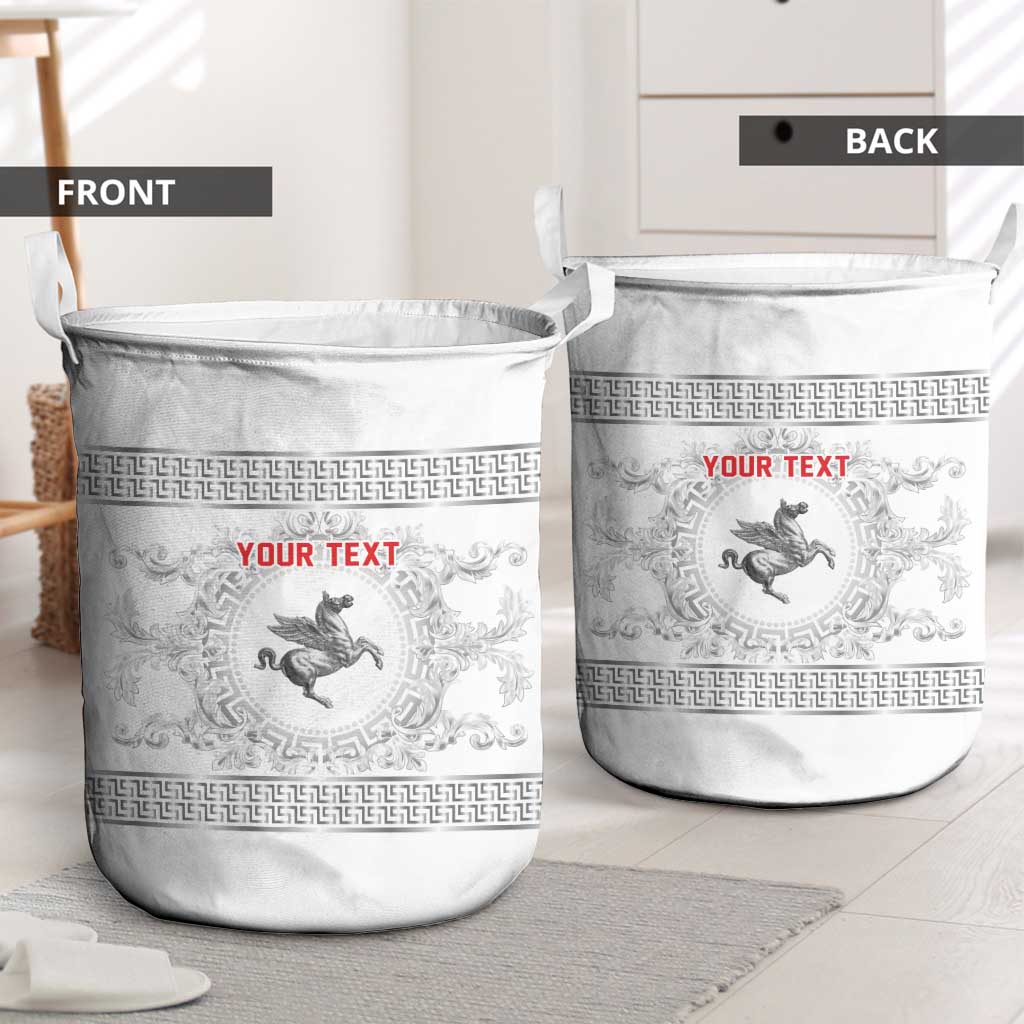 Personalized Italy Tuscany Laundry Basket Baroque Motif