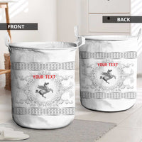 Personalized Italy Tuscany Laundry Basket Baroque Motif