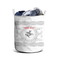 Personalized Italy Tuscany Laundry Basket Baroque Motif