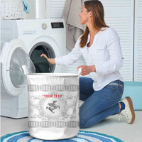 Personalized Italy Tuscany Laundry Basket Baroque Motif
