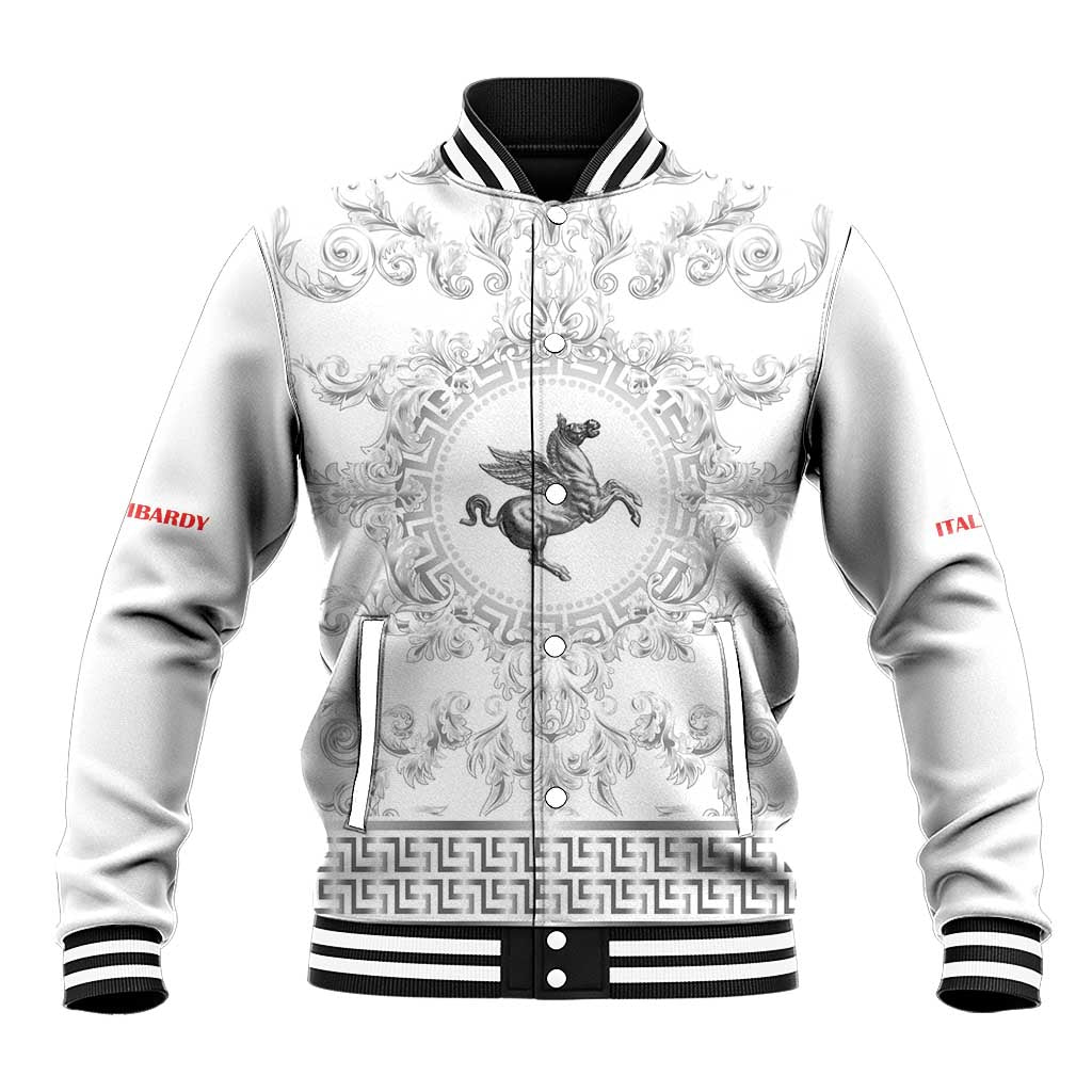 Personalized Italy Tuscany Baseball Jacket Baroque Motif