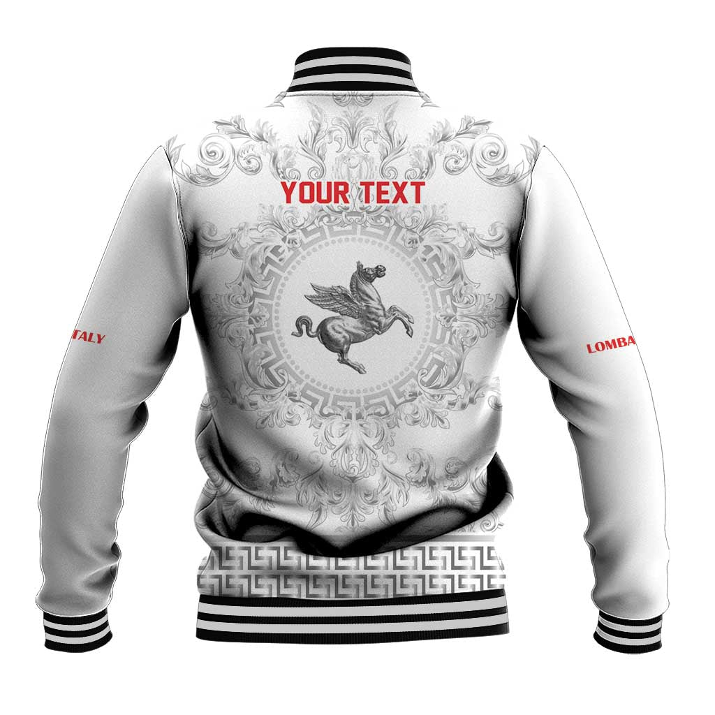 Personalized Italy Tuscany Baseball Jacket Baroque Motif