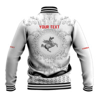 Personalized Italy Tuscany Baseball Jacket Baroque Motif