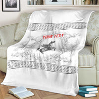 Personalized Italy Tuscany Blanket Baroque Motif