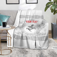 Personalized Italy Tuscany Blanket Baroque Motif