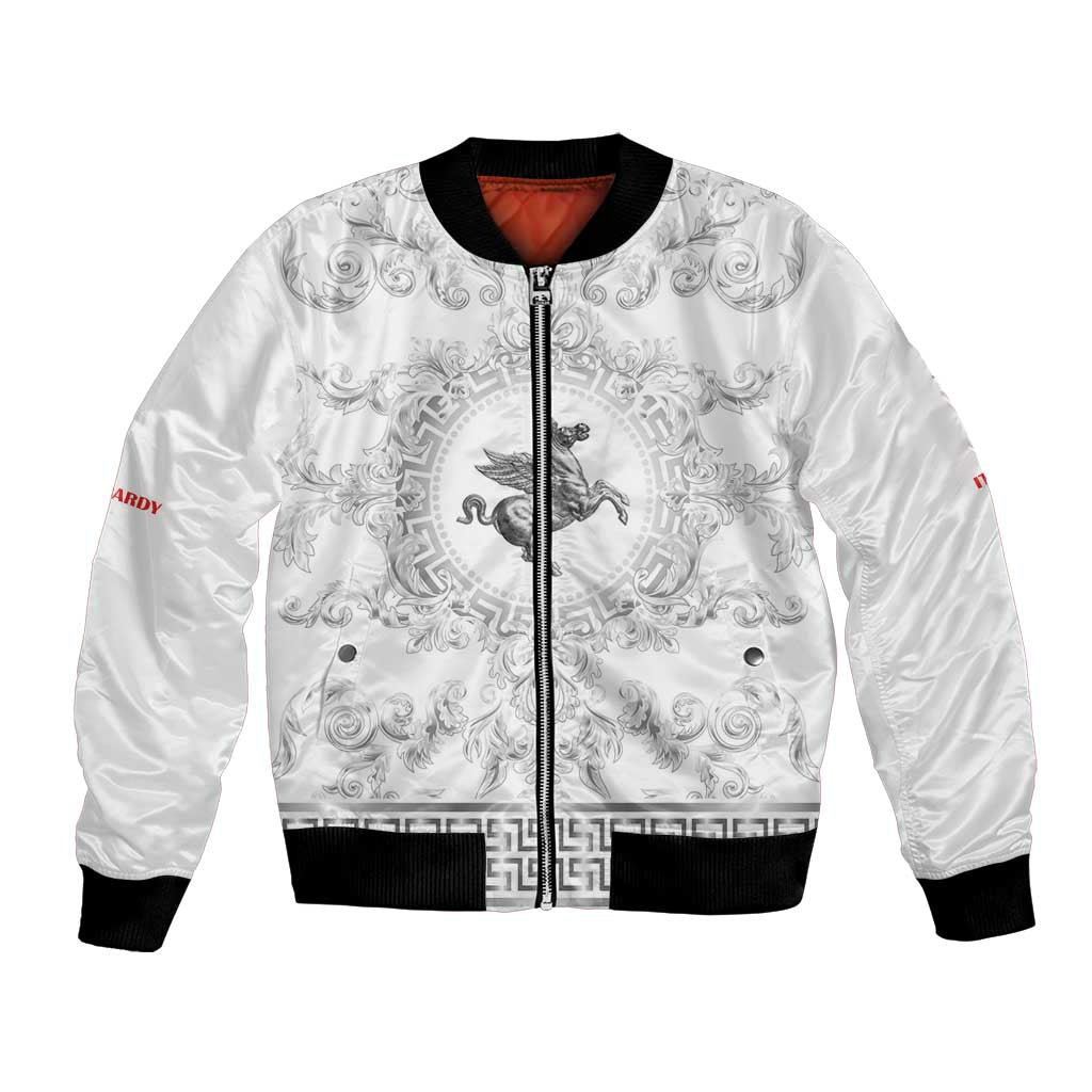 Personalized Italy Tuscany Bomber Jacket Baroque Motif