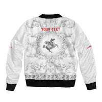 Personalized Italy Tuscany Bomber Jacket Baroque Motif